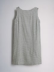 The Set 2 Pack Scoop Back Mini Dresses With Linen Gingham/Black - Image 2 of 5
