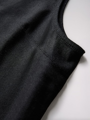 The Set 2 Pack Scoop Back Mini Dresses With Linen Gingham/Black - Image 4 of 5