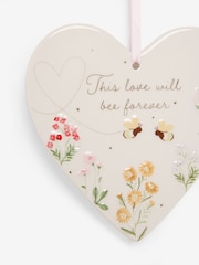 Floral Love Bee Hanging Sign - תמונה 3 מתוך 3