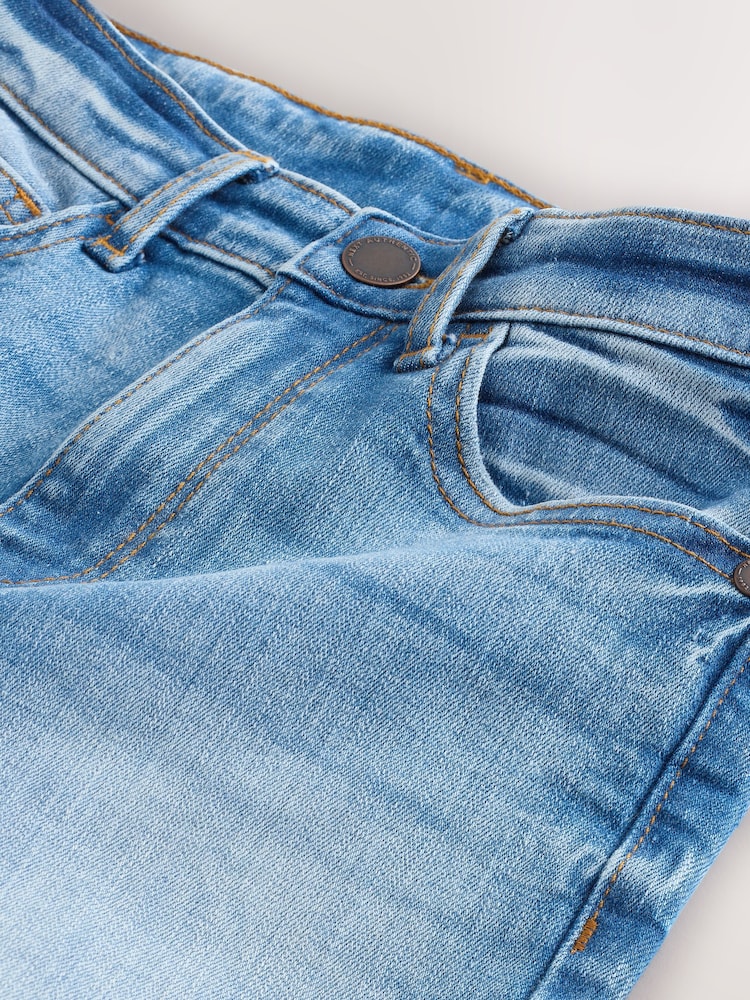 Mid Blue Single Denim Shorts (3-16yrs) - Image 4 of 4