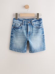 Mid Blue Single Denim Shorts (3-16yrs) - Image 5 of 8