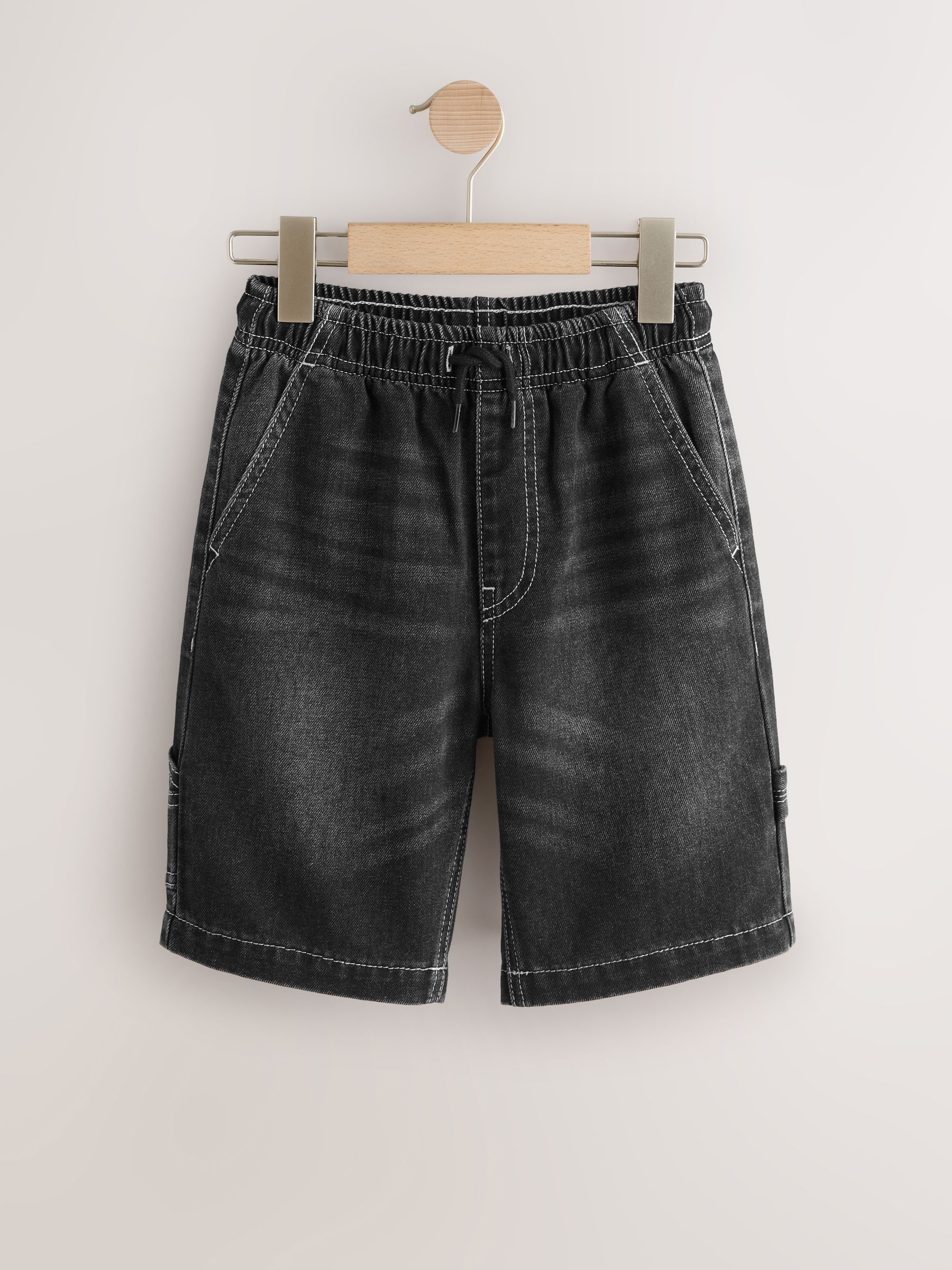 Buy Black Carpenter Denim Shorts (3-16yrs) from Next Romania
