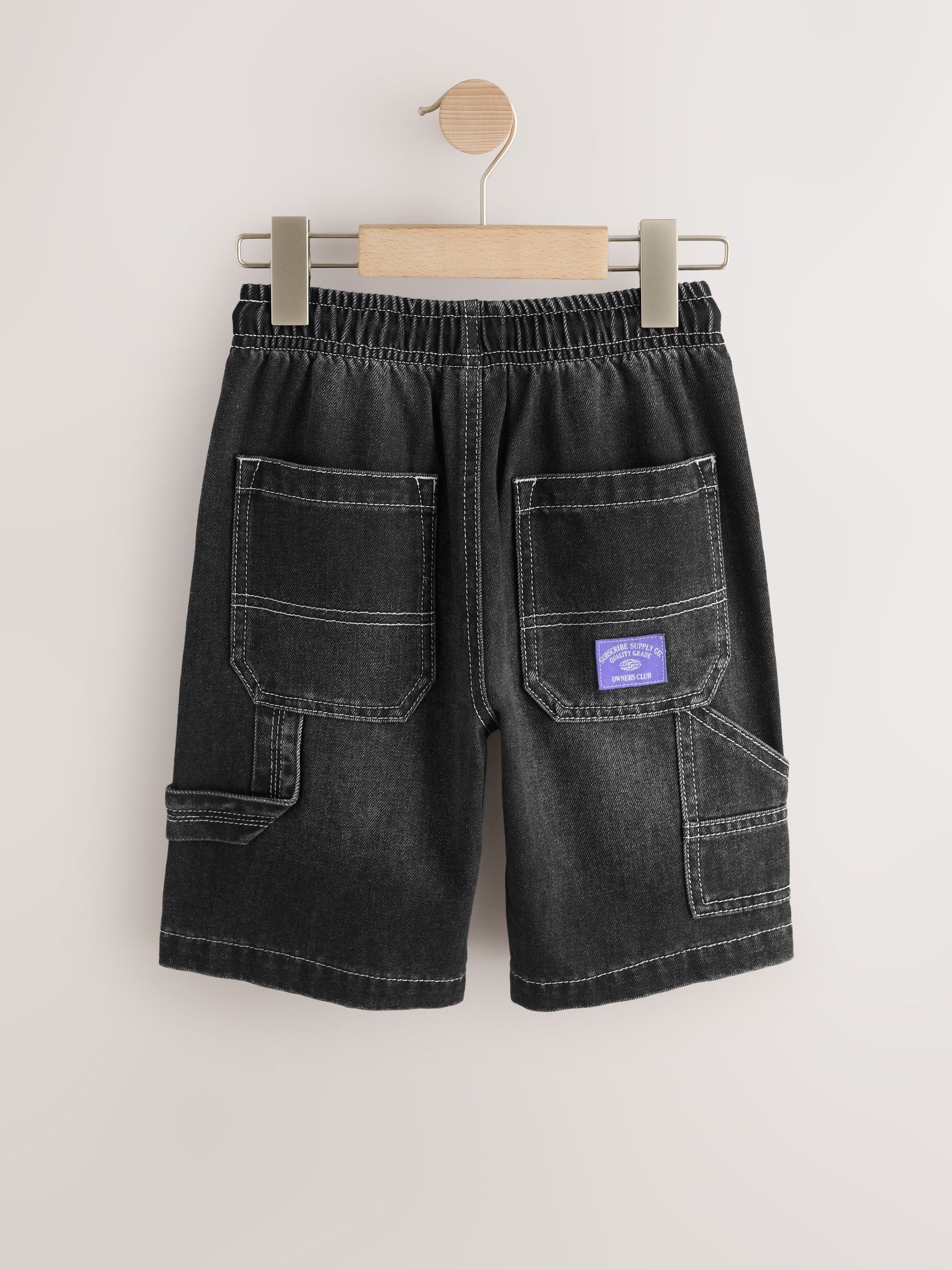 Buy Black Carpenter Denim Shorts (3-16yrs) from Next Romania