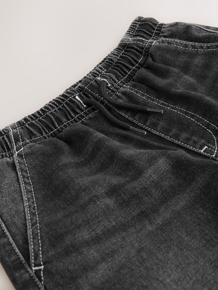 Black Carpenter Denim Shorts (3-16yrs) - Image 8 of 8