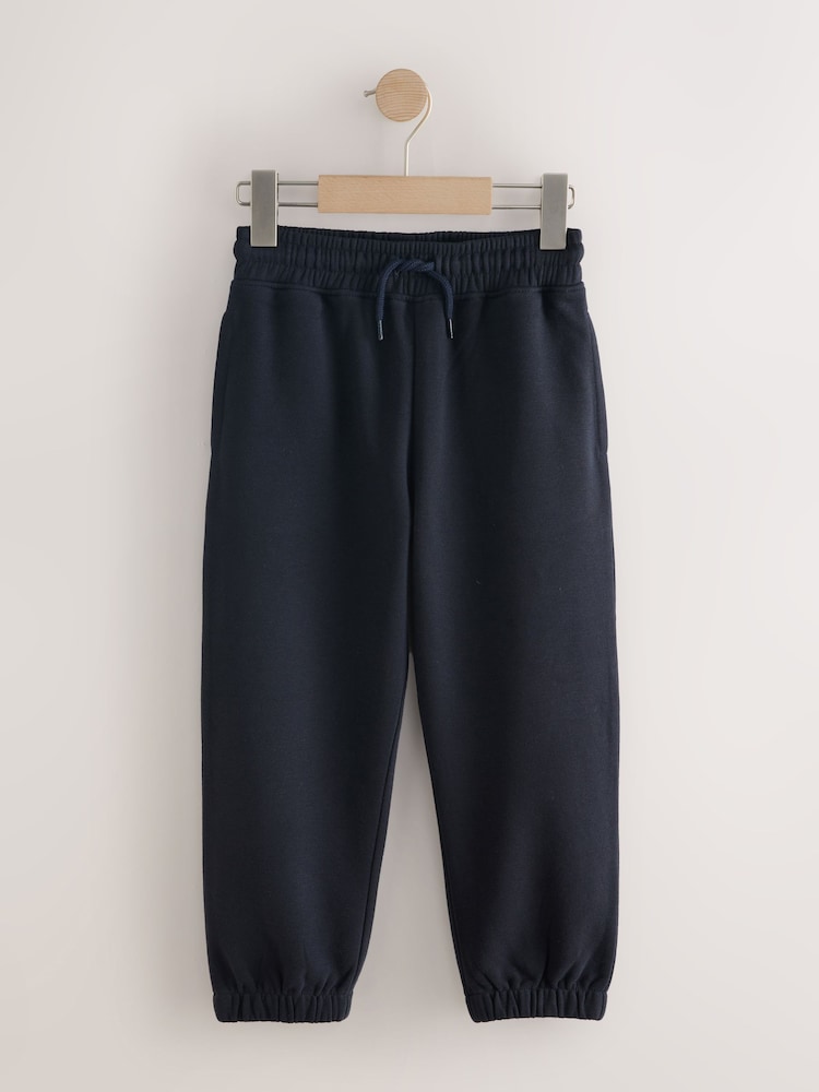 Navy Regular Sueded Joggers (3-16yrs) - Image 1 of 4