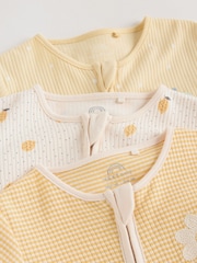 Yellow Baby Sleepsuits 3 Pack (0mths-3yrs) - Image 10 of 16