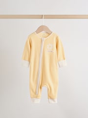 Yellow Baby Sleepsuits 3 Pack (0mths-3yrs) - Image 5 of 16