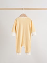 Yellow Baby Sleepsuits 3 Pack (0mths-3yrs) - Image 6 of 16