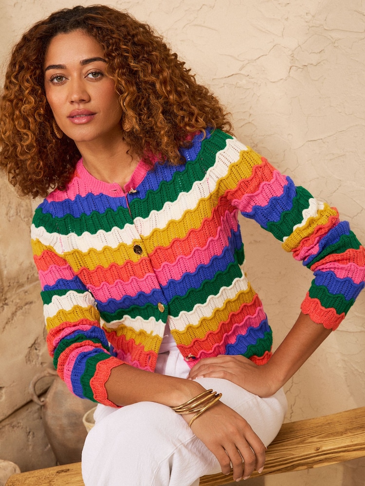 Love & Roses -neuletakki - Kuva 1 / 4