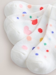 White/Blue/Red Baby Socks 5 Pack (0mths-2yrs) - Image 2 of 3
