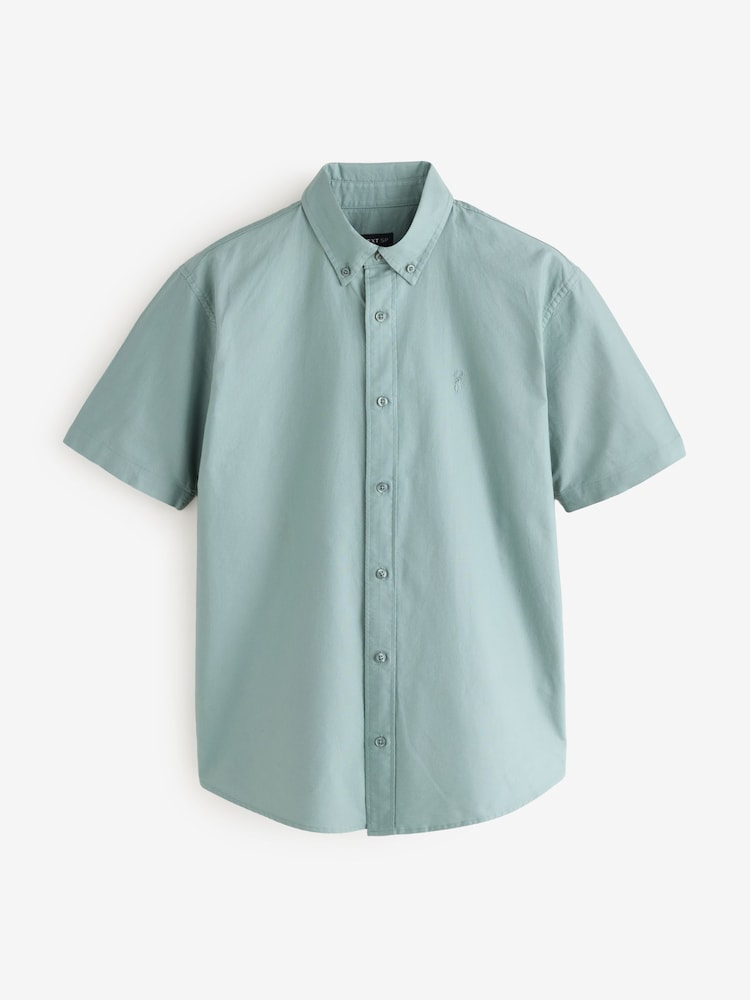 Sage Green Short Sleeve Oxford Shirt - Image 1 of 1