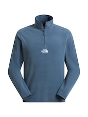 The North Face Blue Central Logo Glacier Fleece - Image 1 of 2