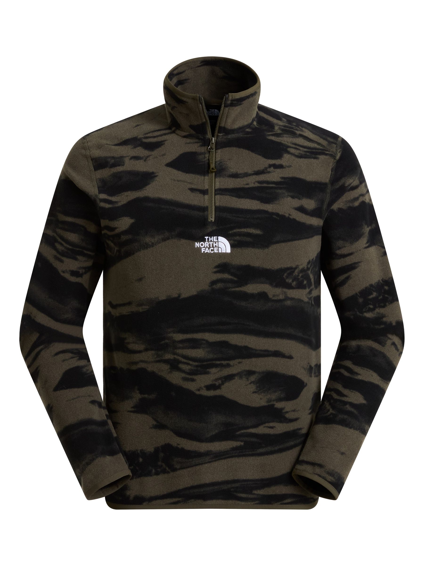 Buy The North Face Black/Print Glacier 1/4 Zip - Embroidered Logo