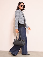 Friends Like These Blue Boucle Trophy Jacket - Image 1 of 4