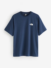 The North Face Blue Campfire Back Print T-Shirt - Image 1 of 2