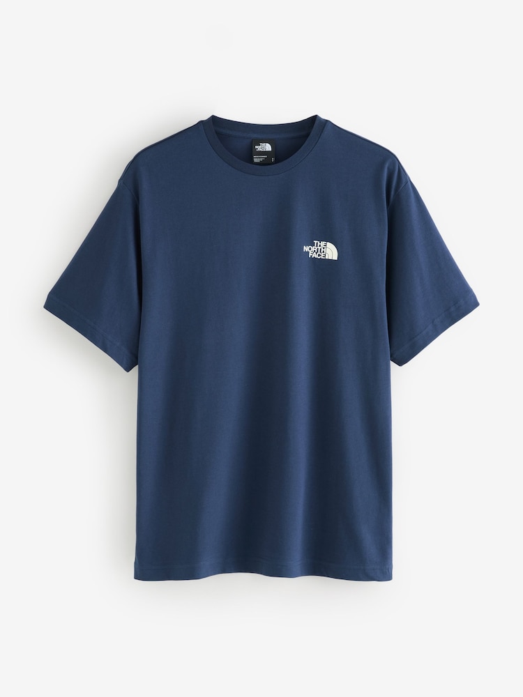The North Face Blue Campfire Back Print T-Shirt - Image 1 of 2