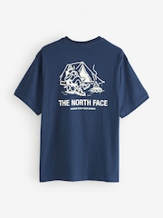 The North Face Blue Campfire Back Print T-Shirt - Image 2 of 2