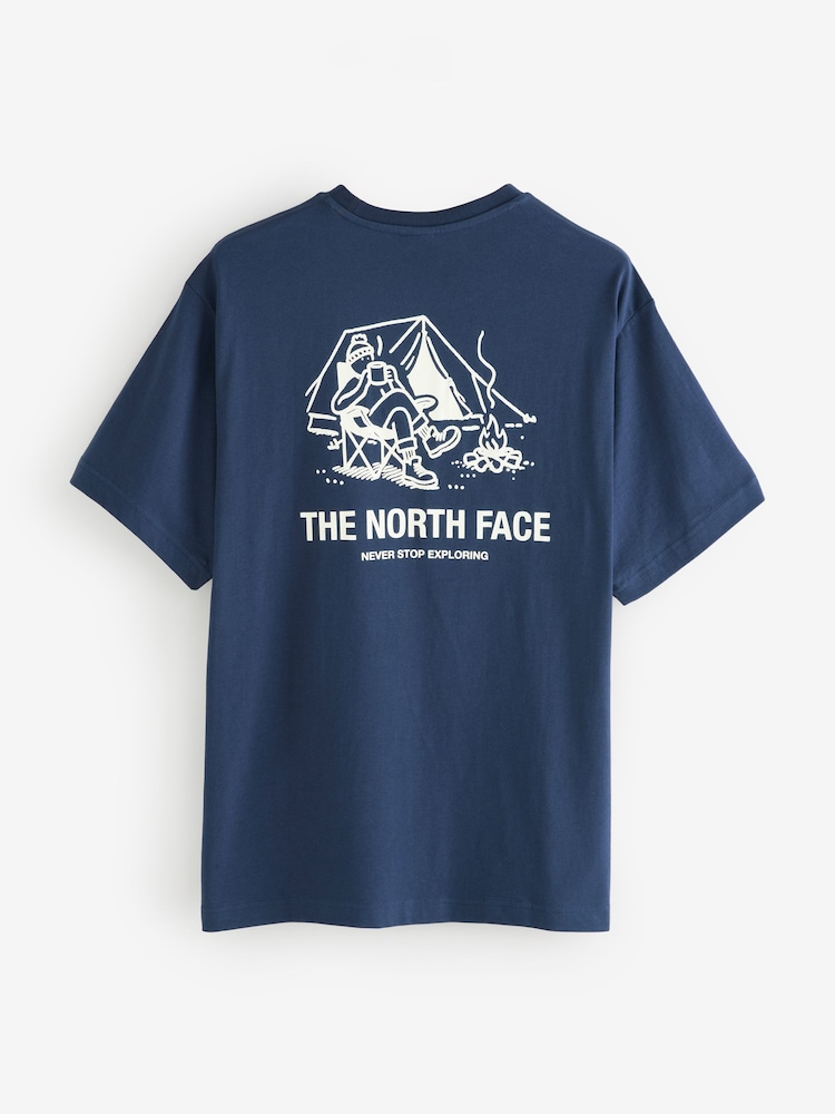 The North Face Blue Campfire Back Print T-Shirt - Image 2 of 2