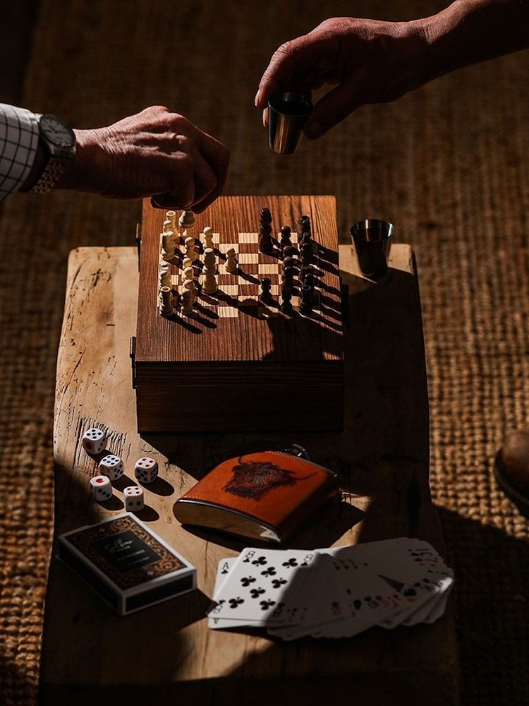 Selbrae House Brown Highland Cow Games Set - Image 1 of 5