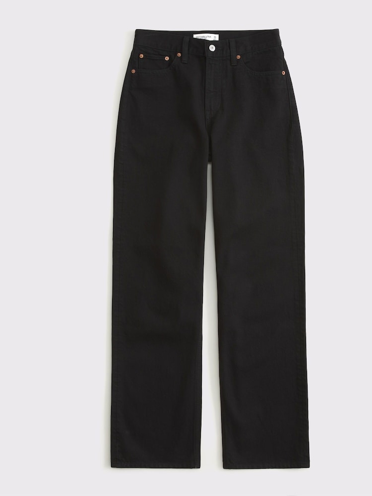 Abercrombie & Fitch Black High Rise Jeans - Image 8 of 8