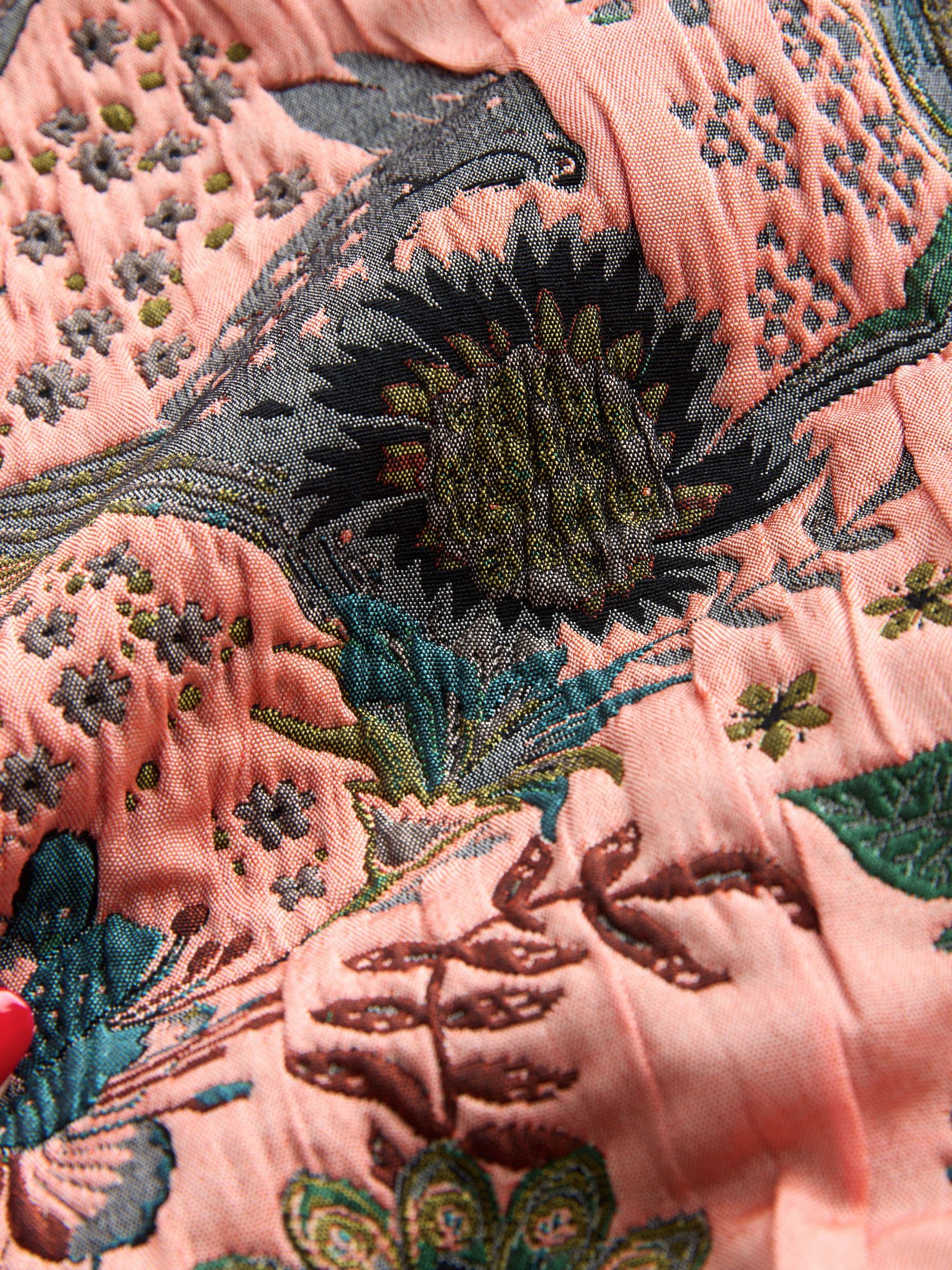 Buy Pink Floral Jacquard Bomber Jacket from the Next UK online shop