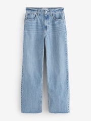 Azul - Calça jeans larga de cintura alta Abercrombie & Fitch - Imagem 1 de 1