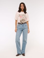 Abercrombie & Fitch Blue High Rise Jeans - Image 2 of 7