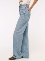 Abercrombie & Fitch Blue High Rise Jeans - Image 3 of 7