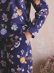 Cath Kidston Navy Cotton Twosie Pyjamas - Image 4 of 9