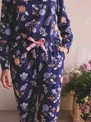 Cath Kidston Navy Cotton Twosie Pyjamas - Image 6 of 9