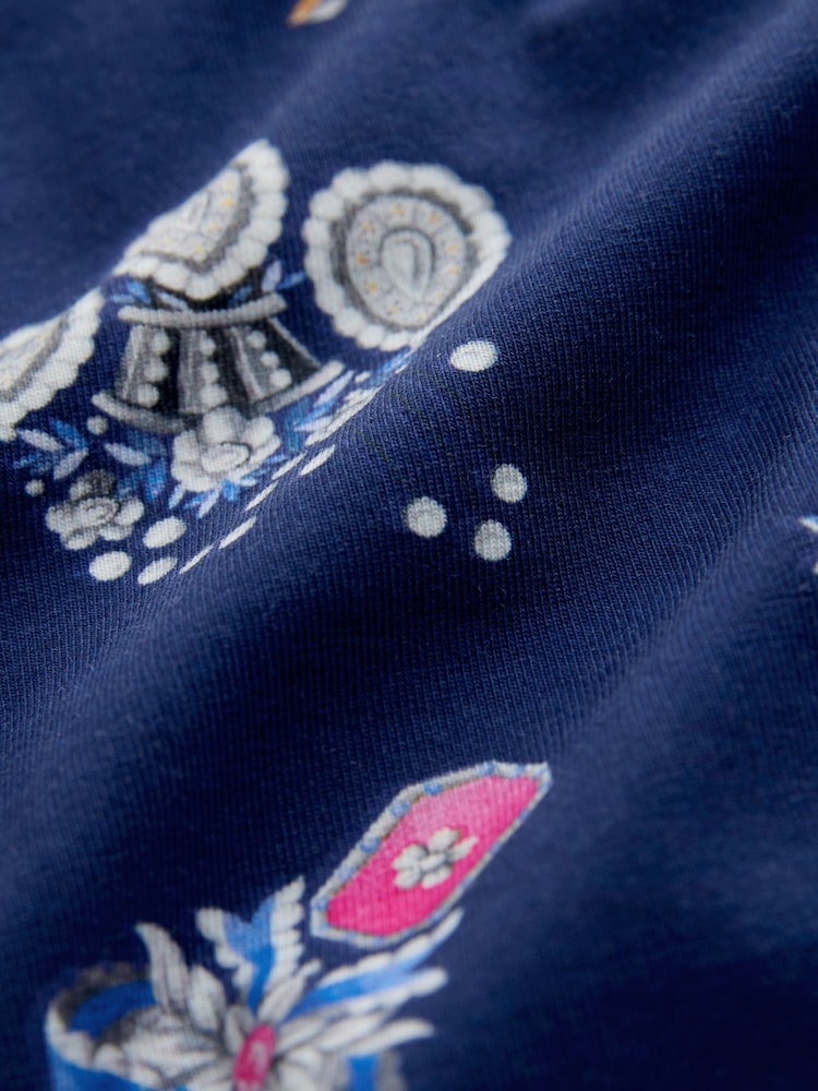 Cath Kidston Navy Cotton Twosie Pyjamas - Image 9 of 9