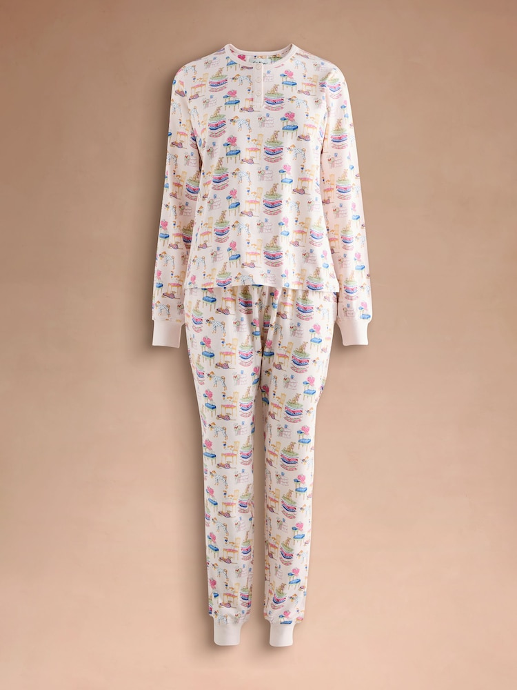 بيجاما جيرسي من القطن من Cath Kidston - Image 1 of 4 بيجاما جيرسي من القطن من Cath Kidston - Image 1 of 4