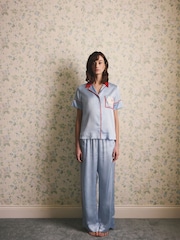 Cath Kidston Satin Button Through Pyjamas - Imaginea 1 din 13