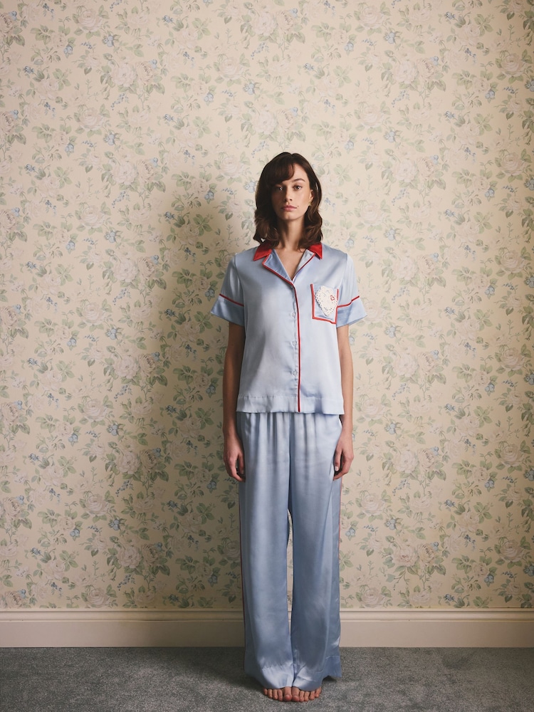 Cath Kidston Satin Button Through Pyjamas - Imaginea 1 din 13 Cath Kidston Satin Button Through Pyjamas - Imaginea 1 din 13