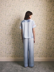 Cath Kidston Satin Button Through Pyjamas - Imaginea 4 din 13