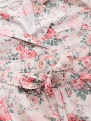 Cath Kidston Cream Hackney Rose Cotton Button Through Frill Woven Pyjamas - Image 9 of 10
