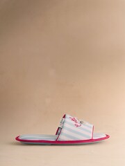 Cath Kidston Blue Stanley Open Toe Slider Slippers - Image 3 of 6