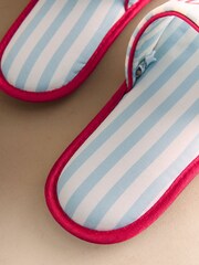 Cath Kidston Blue Stanley Open Toe Slider Slippers - Image 5 of 6