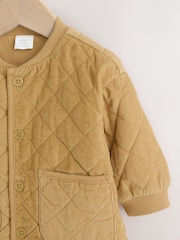 Yellow Cord Quilted Baby Jacket (0mths-2yrs) - Image 4 of 8