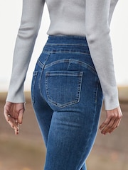 Sosandar Blue Slim Leg Contour Waist Jeans - Image 2 of 4