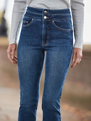 Sosandar Blue Slim Leg Contour Waist Jeans - Image 3 of 4