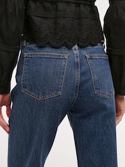 Abercrombie & Fitch High Rise Vintage Straight Jeans - Imagem 6 de 7
