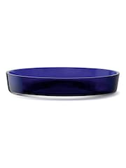 LSA International Cobalt Collective Low Glass Bowl 35cm - Image 1 of 3