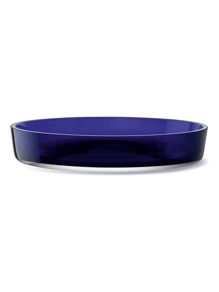 LSA International Cobalt Collective Low Glass Bowl 35cm - Image 1 of 3