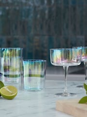 LSA International Set of 2 Mother of Pearl Iridescence Cocktail Glasses 230ml - Image 1 of 4