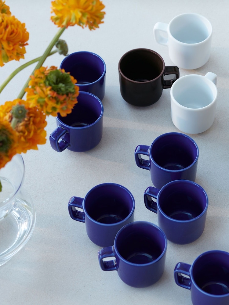 LSA International Set of 2 Cobalt Collective Espresso Cups 75ml - Image 1 of 1 LSA International Set of 2 Cobalt Collective Espresso Cups 75ml - Image 1 of 1