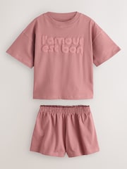 Yellow/Blue slogan Short Pyjamas 3 Pack (3-16yrs) - Image 8 of 8