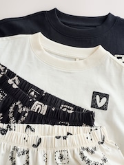 أسود/بيج فاتح - مجموعة من 2 بيجامات ببنطلونات رياضية (3-16 سنة) - Image 10 of 11