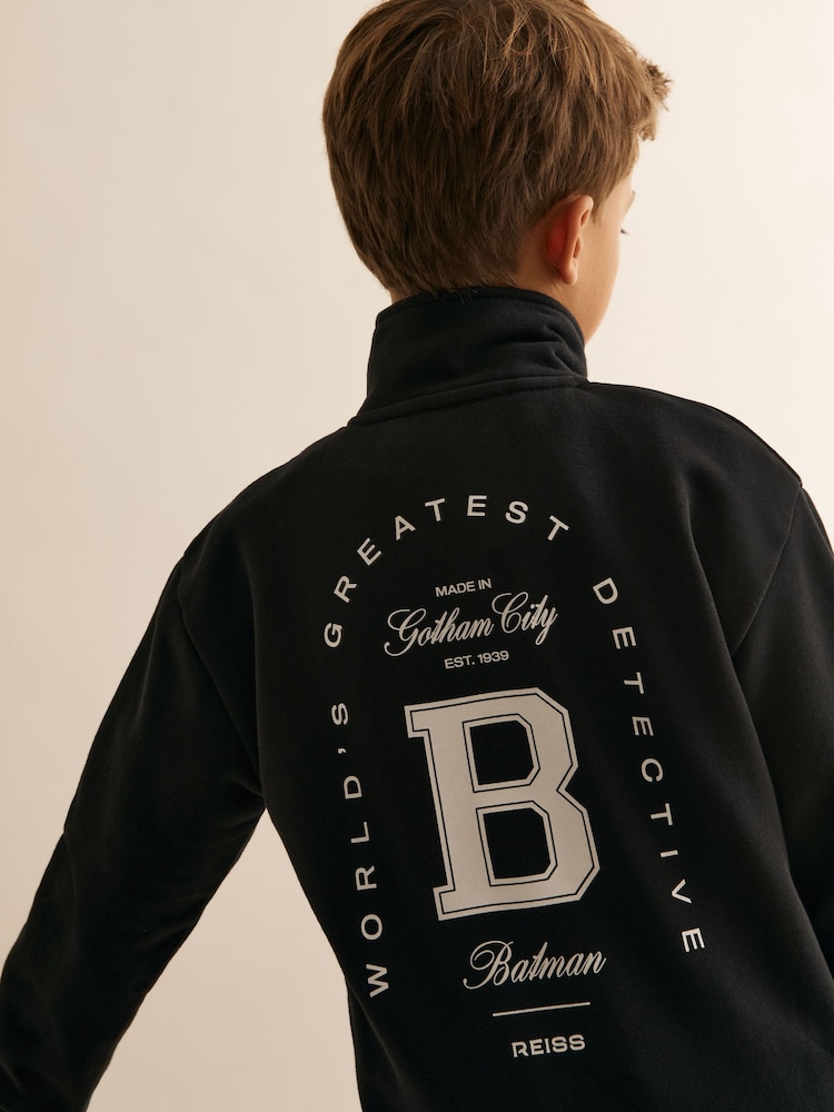 Reiss Black Stevensburg Sweat Top - Image 1 of 5