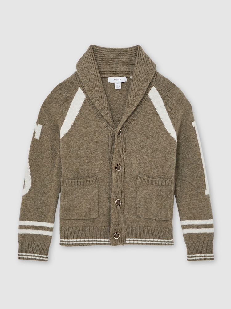 Reiss Dark Green Donny Cardigan - Image 2 of 4 Reiss Dark Green Donny Cardigan - Image 2 of 4